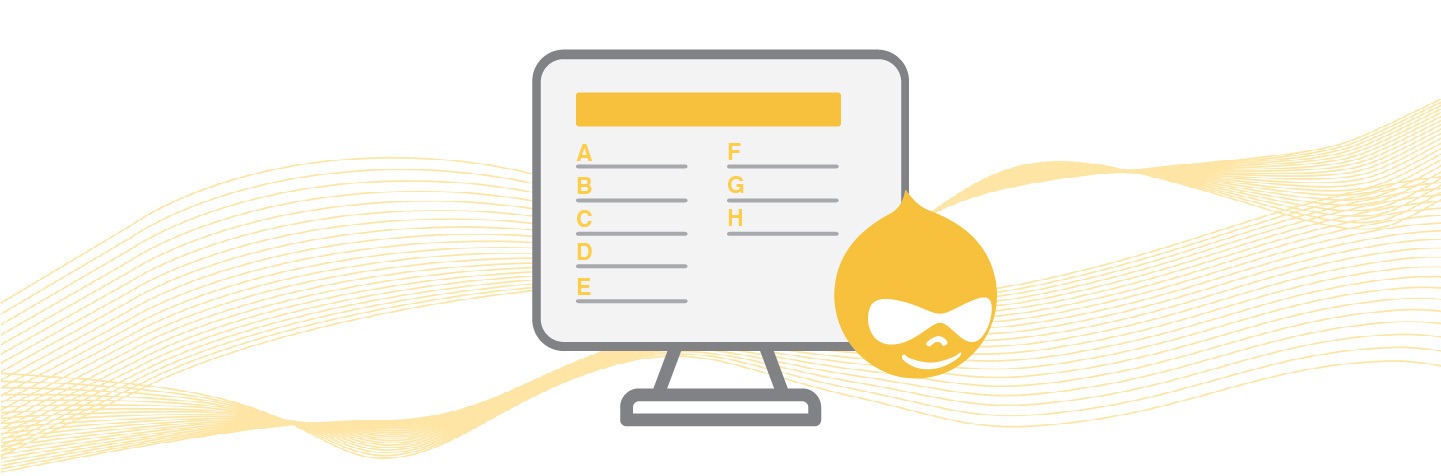 Create a glossary, an alphabetical list of terms in Drupal
