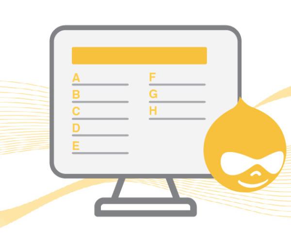Create a glossary, an alphabetical list of terms in Drupal