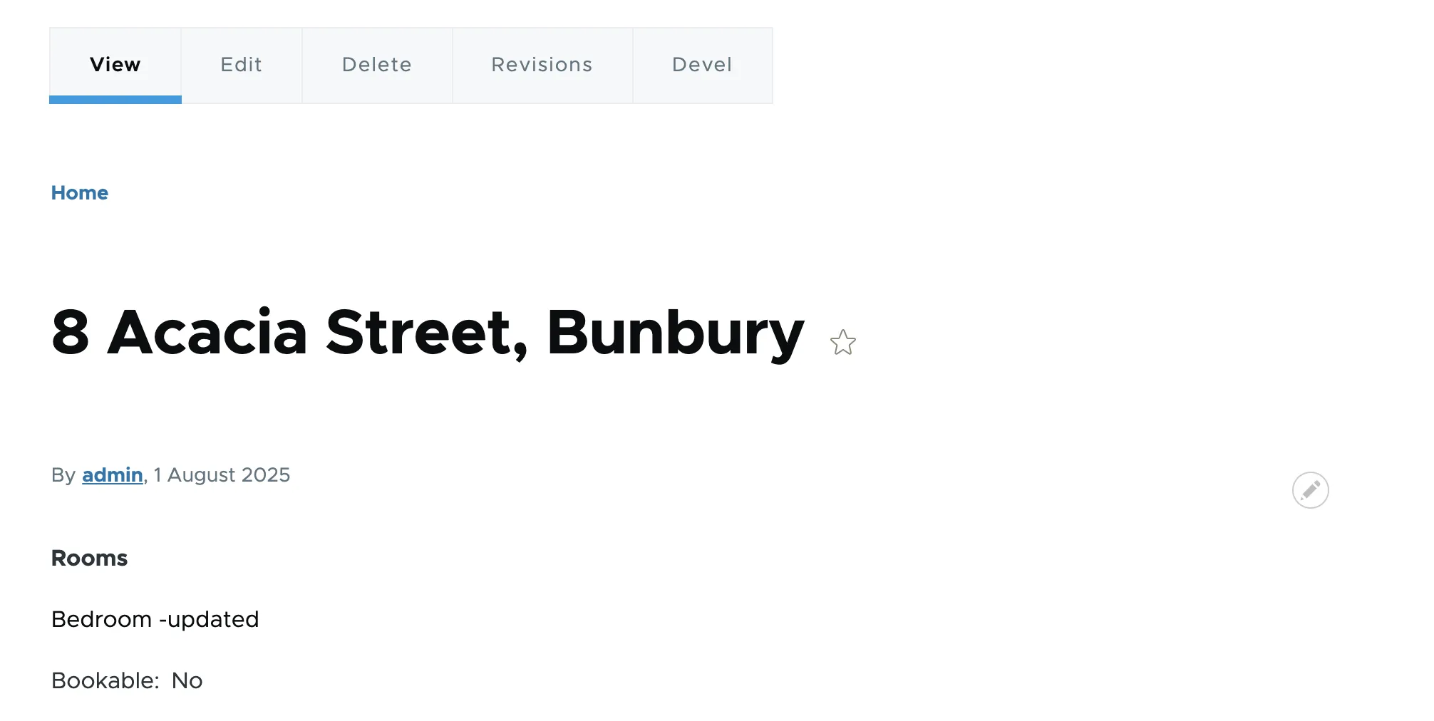 Drupal entity revisions