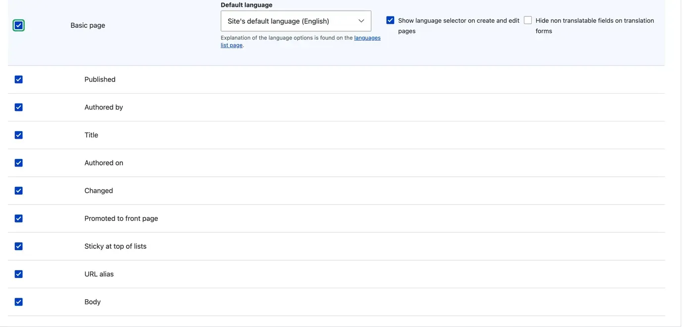 choose content type