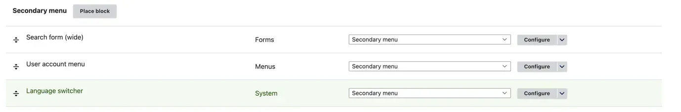 Add Language Switcher Block
